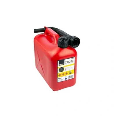 Image de Altuna Bidon d&#039;essence Modèle B5ECO Fabriqué en polyéthylène Capacité de 5 litres Résistant aux additifs carburant Avec tuyau Certifié UN