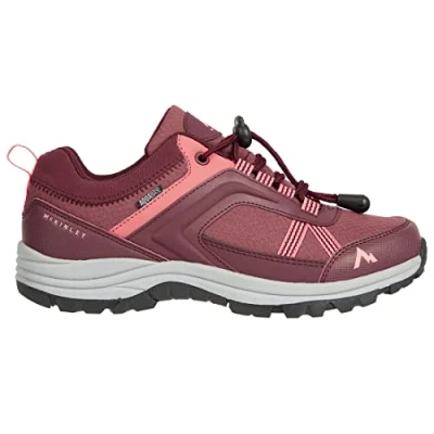 Image de McKINLEY Garçon Unisex Kinder Maine II Aqb Mocassin, Red Wine/Charcoal/Re, 33 EU