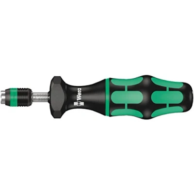 Image de Wera 05074701001 7441 Kraftform, Tournevis dynamométrique réglable avec mandrin à Serrage Rapide rapidaptor, 1/4 Pouce, 1, 2 3, 0 Nm, Noir/Vert