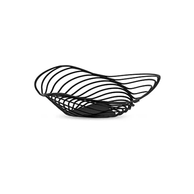 Image de Alessi Trinity ACO02 B Bol à Fruits Design, en Acier Coloré la Résine Époxy, Moyen, Noir