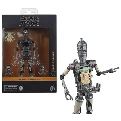 Image de Star Wars The Black Series HSG0074 Figurine articulée 15cm Figures IG 12 &amp; Grogu Edition Deluxe