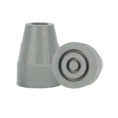 Image de supregear 2 Pack Embouts de Canne en Caoutchouc, Renforcés 19 mm avec Base Extra Large Antidérapante Remplacement pour Marche Accessoire Pliante, Gris