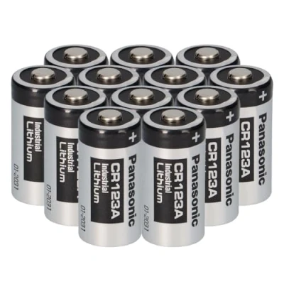 Image de Akkuman Edition Lot de 12 piles CR123A DL123A CR17345 Ultra Lithium 3 V