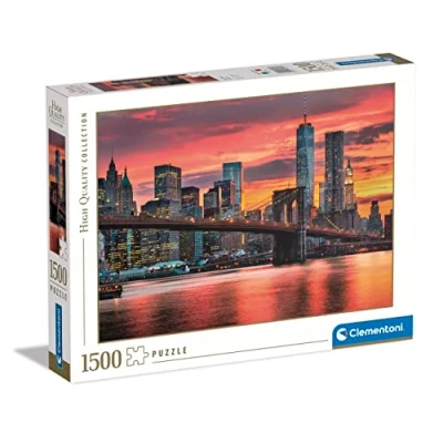 Image de Clementoni Rivière Est au Crépuscule Puzzle de 1500 Pièces Jeu Patience et Réflexion Format Paysage Image Net 59,2 x 84,3 Cm À Partir 10 Ans