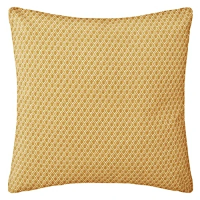 Image de Atmosphera Coussin Motifs Otto Coton Jaune Ocre 38x38 cm