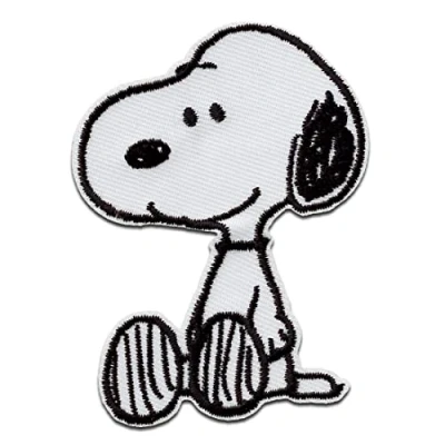 Image de Mono Quick Peanuts Snoopy Ecusson Thermocollant Patches Appliques, Taille: 7,6 x 5,7 cm
