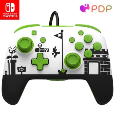 Image de Pdp Switch Rematch Filaire Manette Super Mario Licence Officiel By Nintendo Customizable Buttons, Sticks, Triggers, And Paddles Ergonomic Manettes