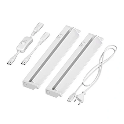 Image de ledscom.de Lampe LED sous châssis LIWO 35cm, orientable, avec interrupteur, 9,388W, 476lm chacun, blanc chaud, set de 2 pièces