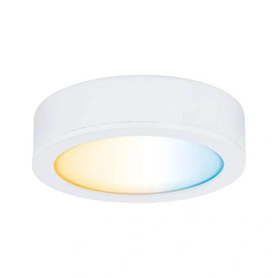 Image de Paulmann 99952 éclairage de meubles LED Clever Connect Spot Disc Tunable 12 V rond incl. 1x2,1 watts gradable Blanc dépoli plastique 2700 6500K, Matière, 2.1 W, White matt