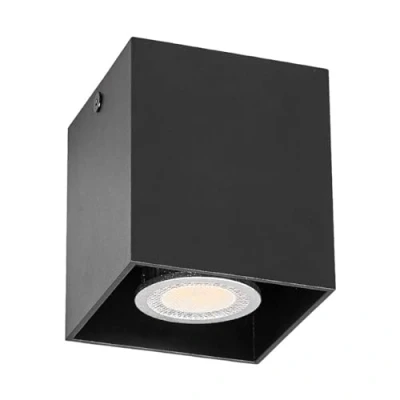 Image de Arcchio Plafonnier Carson à intensité variable (Moderne) en Noir Aluminium e. a. pour Couloir (1 lampe,à GU10), Luminaire Plafonnier, Lampe Plafond, Eclerage Eclairage Interieur