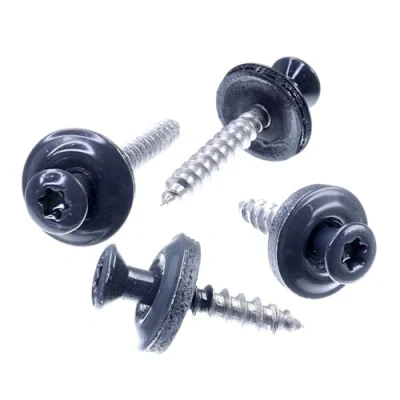 Image de SECCARO Lot de 75 vis étanches 4,5 x 55 mm, RAL 7016 gris anthracite, acier inoxydable A2, rondelle d&#039;étanchéité EPDM 15 TX/six pans creux