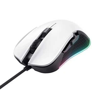 Image de Trust Souris gaming filaire LED RGB YBAR Blanc