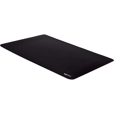 Image de Amazon Basics Grand Rectangulaire Tapis de Souris Gaming, Noir, Étendu