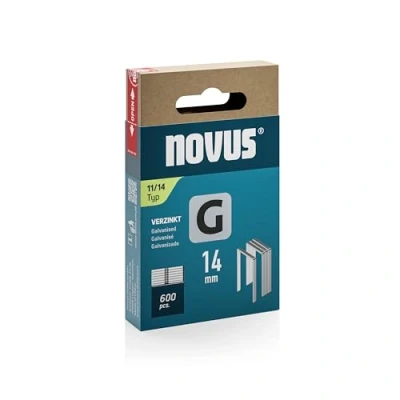 Image de Agrafes à fil plat NOVUS Type 11 Compatibilité manuelle Hauteur 14mm