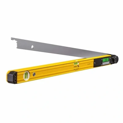 Image de STABILA Rapporteur angle électronique TECH 700 DA, 80 cm avec affichage numérique, mesure 0 270, degrés, 1 fiole horizontale, verticale, classe protection IP54, étui