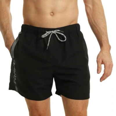 Image de Ript Performance Hommes Essentials Short de Bain à séchage Rapide avec Protection Solaire UV 50, Noir/Gris, L
