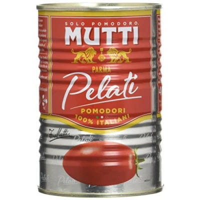 Image de Mutti Pomodori Pelati Prune Tomates Pelées 100% Italienne 18 x 400g