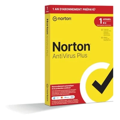 Image de Norton™ Antivirus Plus 2024 1 Appareil Sauvegarde cloud pour PC An d&#039;Abonnement PC/Mac Envoi par la poste