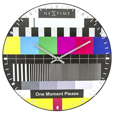 Image de neXtime 3162.0 Testpage Dome Horloge Plastique Multicolore 35 x 5 cm