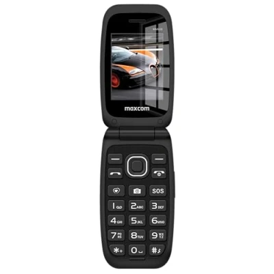 Image de Maxcom MM828 Téléphone Portable Flip Phone 4G Volte Ecran 2.4&quot; Facile à Lire Bouton SOS Longue Durée de Vie la Batterie Double SIM Débloqué et sans USB C Noir