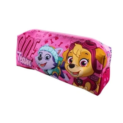 Image de TDL Skye &amp; Everest Trousse à crayons rectangulaire pour fille Motif pattes Rose, multicolore, Taille unique,