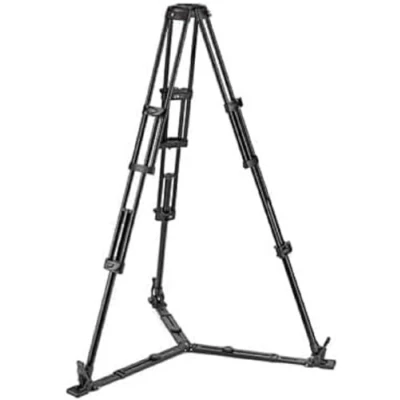 Image de Manfrotto MVTTWINGA Trépied Vidéo en Aluminium à Double Tube avec Entretoise au Sol Adaptateur de Bol 100mm 75mm Pieds Pointe