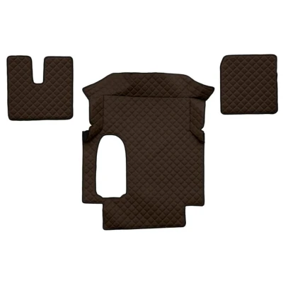 Image de F CORE FL21 BROWN Ensemble de tapis sol Similicuir avant 3 marron