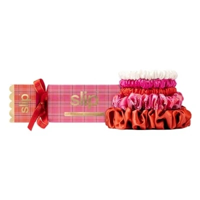 Image de Slip Assorted Scrunchie Cracker SET OF 5 Accessoires cheveux, Femme, Taille: One Size, Scarlet