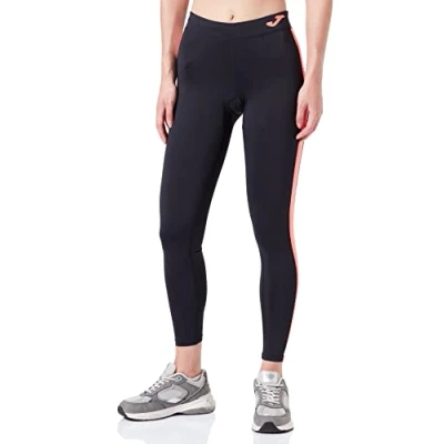Image de Joma Ascona Collant Femme, Noir/Corail Fluo, M