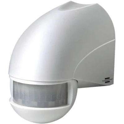 Image de Brennenstuhl Détecteur de mouvements Infrarouge PIR 180 / Capteur (IP44, Secteur Capture 180, portée 12m, durée Fonctionnement réglable) Coloris Blanc