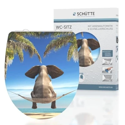 Image de SCHÜTTE 82580 Happy Elephant Abattant WC