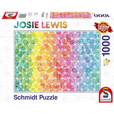 Image de Schmidt Spiele 57579 Josie Lewis, Triangles colorés, Puzzle de 1000 pièces, Multicolore, Normal