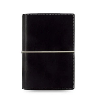 Image de Filofax Domino Personal Organiser Elastic Closure for Refills 95x171mm Black Ref 27802