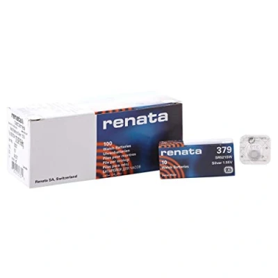 Image de 10 x Renata 379 fabriquée en Suisse au Lithium SR521SW