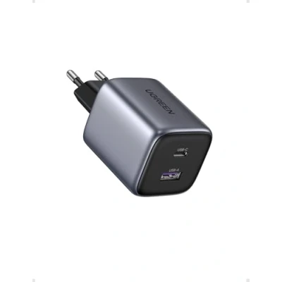 Image de UGREEN Nexode 35W GaN Chargeur USB C Rapide avec Double Prise Compatible iPhone 16 Plus Pro Max 15 14 13 12 11 Pixel 8 7a 6a Galaxy S24 Ultra A15 A05s iPad Air Mini MacBook (Noir)