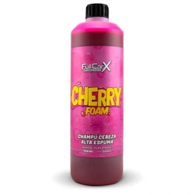Image de FULLCARX Cherry Foam 750ml Shampoing Rose Mousse Active Voiture, Haute Concentration, Encapsule Saleté, Pouvoir Moussant Élevé Snow, Savon Nettoyant Lavage, Produit Nettoyage Detailing Professionnel