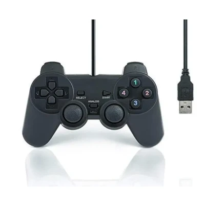 Image de QUMOX Dual vibration USB par fil Manette de jeu Gamepad Controleur Joystick Pour PC(Windows XP/7/8/8.1/10)