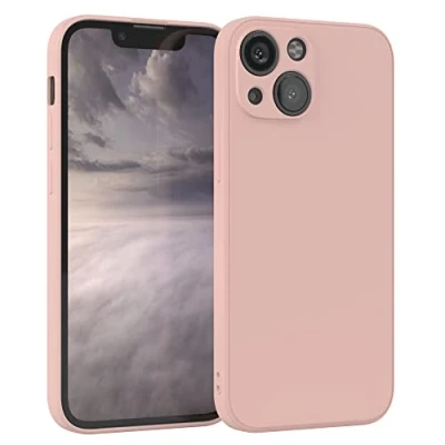 Image de EAZY CASE Coque de Protection en silicone pour iPhone 13 Mini, vieux Rose souple, résistante aux chocs, avec l&#039;appareil photo Fine TPU Antichoc pastel