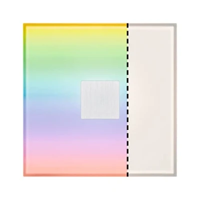 Image de Paulmann 78414 Carreau LED LumiTiles Square Complémt IP44 10x10cm incl. 1x0,75W gradable Blanc chaud Alu Éclairage salle de bain 2700K, Matière plastique, 0.75 W, Carré