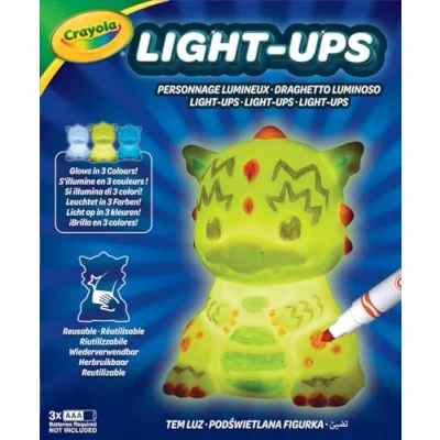 Image de CRAYOLA Veilleuse dragon lavable en forme de Couleur, lavage, répétition Piles non incluses À partir 3 ans