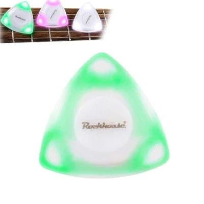Image de médiator lumineux, de guitare lumineux à DEL, médiators rechange guitare, cadeaux pour les amateurs (vert)