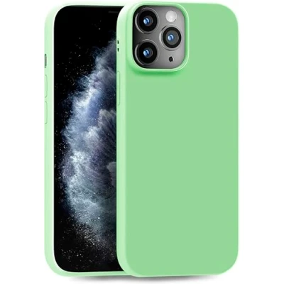 Image de MyGadget Coque pour iPhone 11 Pro Case TPU Souple Cover Protection Extra Fine &amp; Légère Étui Coloré Anti Choc et Rayures Vert Menthe