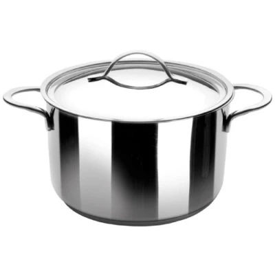 Image de IBILI Marmite avec couvercle Noah, 32 cm, Acier inoxydable 18/10, Compatible l’induction, Argenté