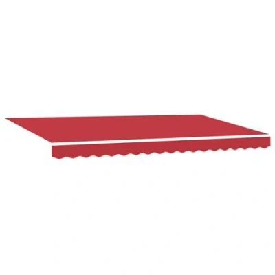 Image de vidaXL Tissu de Remplacement pour Store 4x2 m Rouge