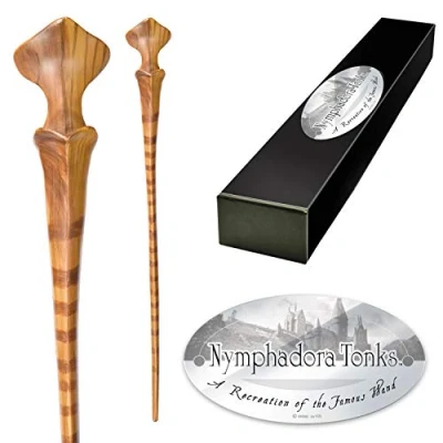 Image de The Noble Collection Nymphadora Tonks Character Wand 14.9in (38cm) Harry Potter With Metal Name Tag Film Set Movie Props Wands