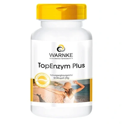 Image de Top Enzyme Plus 50 DRcaps Bromélaine, Trypsine, Chymotrypsine et Rutoside Warnke Vitalstoffe Qualité des pharmacies allemandes