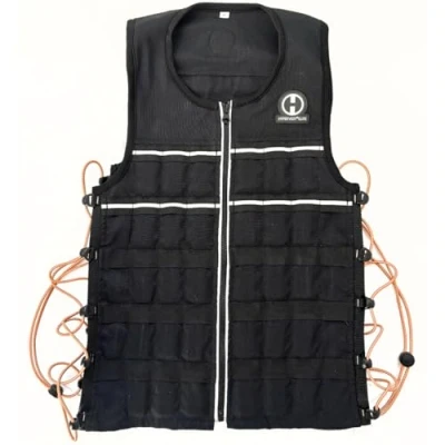 Image de Hyperwear Hyper Vest ELITE 4,5 kg Medium Gilet de poids réglable pour hommes et femmes Fabriqué en Cordura durable avec bord réfléchissant