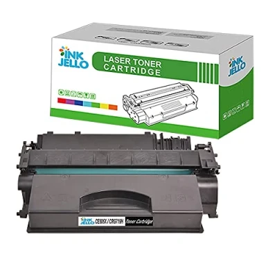 Image de InkJello Compatible Toner Cartouche Remplacement pour HP P2050 P2055 P2055d P2055dn P2055X CE505X CRG119 (Noir)