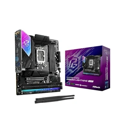 Image de 90 MXBQG0 A0UAYZ Carte Mère ASRock Phantom Gaming B860M Lightning WiFi (Intel LGA 1851) Micro ATX