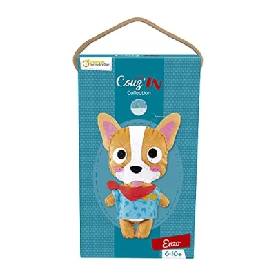 Image de Avenue Mandarine KC117C Kit Créatif Couture Enfant Doudou à coudre Little Couz&#039;IN À partir de 6 ans ENZO